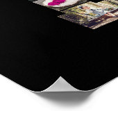 Schwarz-Weiß-Letter-L-FotoCollage Poster (Ecke)