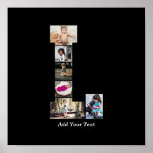 Schwarz-Weiß-Letter-L-FotoCollage