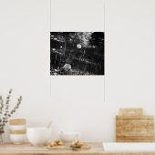 Schwarz-Weiß-Leuchten im Holz 16x20 Poster (Küche)