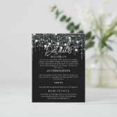 Schwarz-Weiß-Leuchtenkarte Begleitkarte (Stehend Vorderseite)