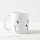 Schwarz-Weiß-Leuchter bläst im Wind Kaffeetasse (Links)