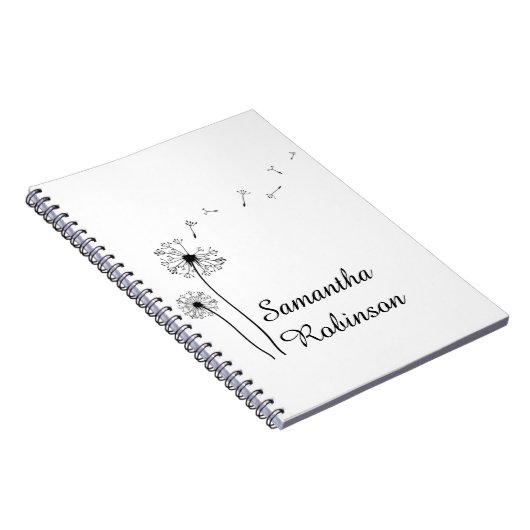 Schwarz-Weiß-Leuchter bläst im Wind Notizblock (Rechte Seite)