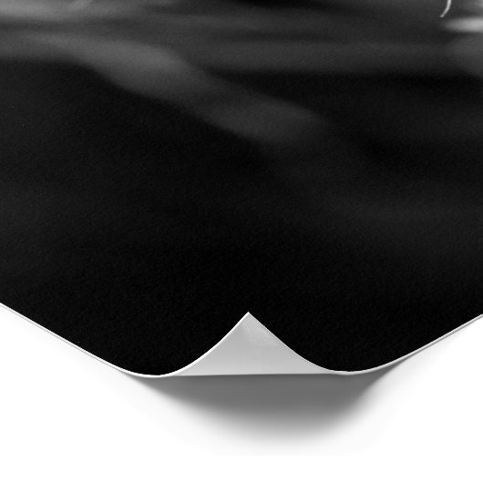 Schwarz-Weiß-Leuchter Poster (Ecke)