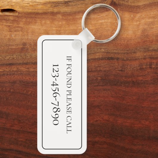 Schwarz-Weiß-Leuchtturm an der Küste Schlüsselanhänger (Rückseite)