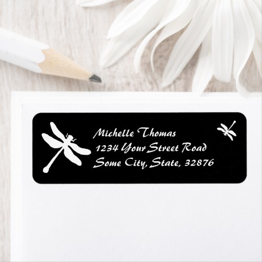 Schwarz-Weiß-Libelle-Hochzeit (Insitu)