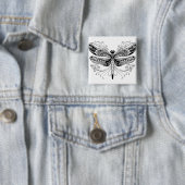 Schwarz-Weiß-Libellen-Button Button (Beispiel)