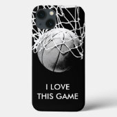 Schwarz-Weiß-Liebe Basketball Case-Mate iPhone Hülle (Rückseite)
