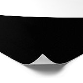 Schwarz-Weiß-Liebe Herzdesign. Poster (Ecke)