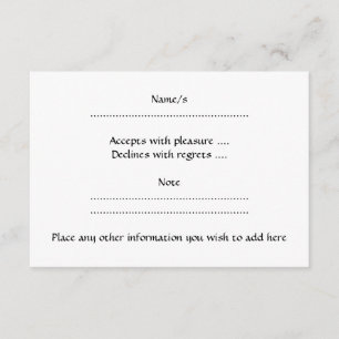 Schwarz-Weiß-Liebe Herzdesign. RSVP Karte