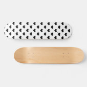 Schwarz-Weiß-Liebe-Herzdesign Skateboard (Horizontal)