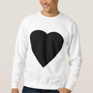 Schwarz-Weiß-Liebe Herzdesign. Sweatshirt