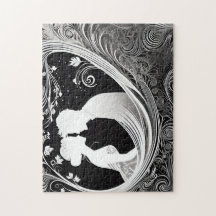 Schwarz-Weiß-Liebe im Rückwärtsgang: Silhouette Pa