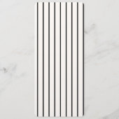 Schwarz-Weiß-Liebe Letter-Hochzeitmenü Menükarte (Rückseite)