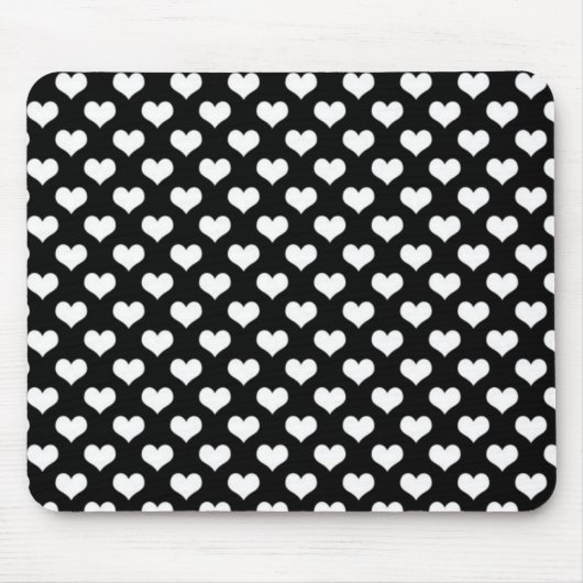 Schwarz-Weiß-Liebe Mousepad (Vorne)