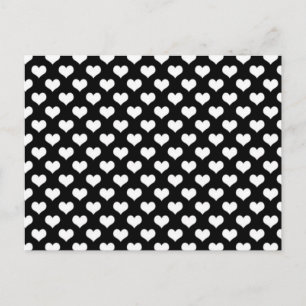 Schwarz-Weiß-Liebe Postkarte