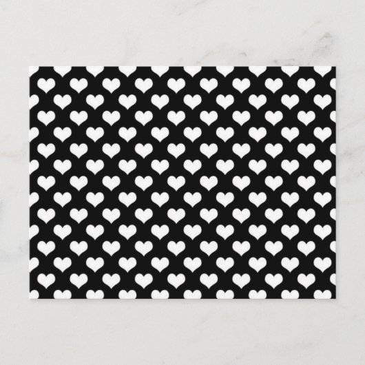 Schwarz-Weiß-Liebe Postkarte (Vorderseite)