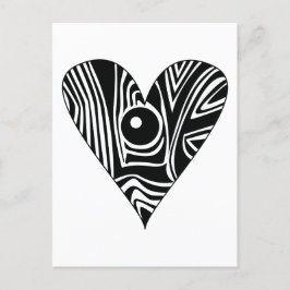Schwarz-Weiß-LIEBE Postkarte