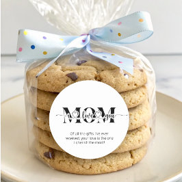 Schwarz-Weiß-Liebe Runder Aufkleber