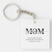 Schwarz-Weiß-Liebe Schlüsselanhänger (Vorderseite)