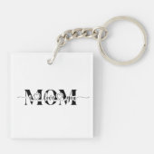 Schwarz-Weiß-Liebe Schlüsselanhänger (Rückseite)