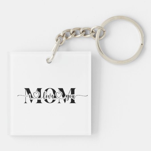 Schwarz-Weiß-Liebe Schlüsselanhänger (Rückseite)