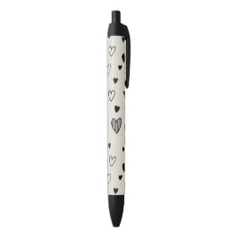 Schwarz-Weiß-Liebesstift Kugelschreiber