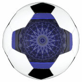 Schwarz Weiß lila Fußball (Vorderseite)