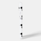 Schwarz-Weiß-Lilie Case-Mate iPhone Hülle (Rückseite / Links)