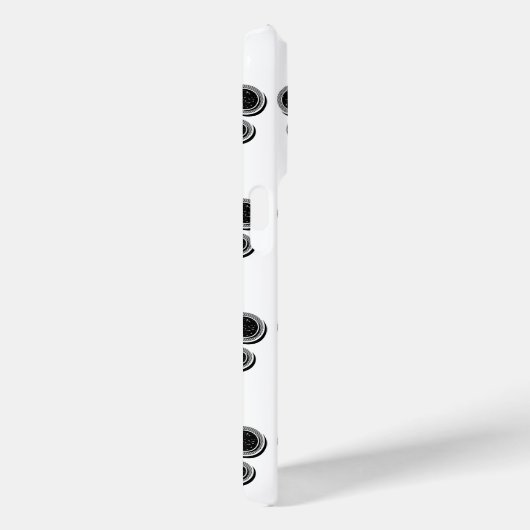 Schwarz-Weiß-Lilie Case-Mate iPhone Hülle (Rückseite / Rechts)