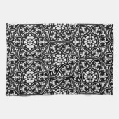 Schwarz-Weiß-Lilie Geschirrtuch (Horizontal)