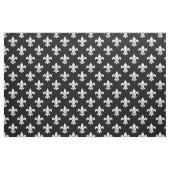 Schwarz-Weiß-Lilie-Muster Stoff (Fat Quarter (45,7 x 55,9 cm))