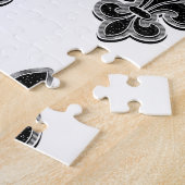 Schwarz-Weiß-Lilie Puzzle (Seite)
