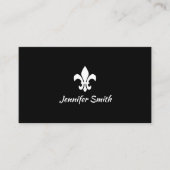 Schwarz-Weiß-Lilie Visitenkarte (Vorderseite)