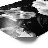 Schwarz-Weiß-Lilien drucken Fotodruck (Ecke)
