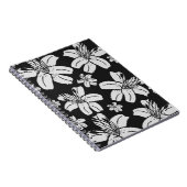 Schwarz-Weiß-Lilien Notizblock (Rechte Seite)