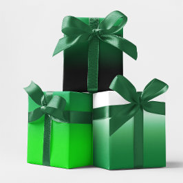 Schwarz-weiß Limon und Kelly Green Ombre Mix Geschenkpapier Set