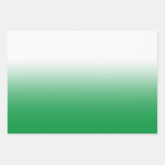 Schwarz-weiß Limon und Kelly Green Ombre Mix Geschenkpapier Set (Vorderseite 2)