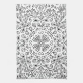 Schwarz-Weiß-Linie Art Muster Küchentücher (Vertikal)