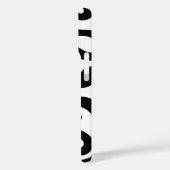 Schwarz-Weiß-Linien Case-Mate iPhone Hülle (Rückseite / Links)