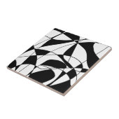 Schwarz-Weiß-Linien, Druckmuster für Blockfarben Fliese (Seite)