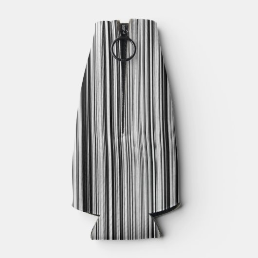 Schwarz-Weiß-Linien Flaschenkühler (Rückseite)