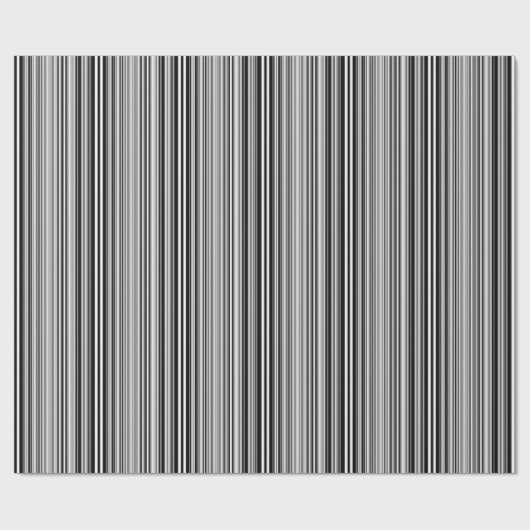 Schwarz-Weiß-Linien Geschenkpapier (Flach)