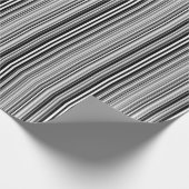 Schwarz-Weiß-Linien Geschenkpapier (Ecke)