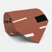 Schwarz-Weiß-Linien Krawatte (Gerollt)