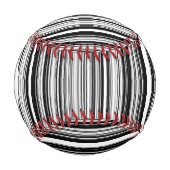 Schwarz-Weiß-Linien, Monogramm Baseball (Vorderseite)