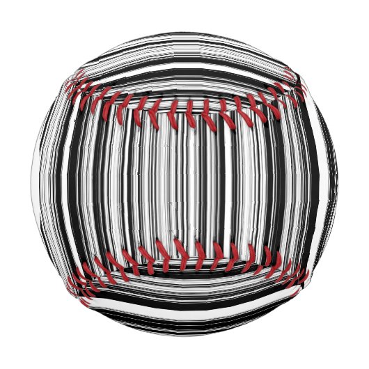 Schwarz-Weiß-Linien, Monogramm Baseball (Vorderseite)