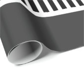 Schwarz-Weiß-Linien und Polka-Dot-Geschenkwrap Geschenkpapier (Rolleneckpunkt)