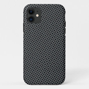 Schwarz-Weiß-Liniendesign Case-Mate iPhone Hülle