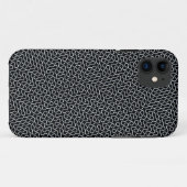 Schwarz-Weiß-Liniendesign Case-Mate iPhone Hülle (Rückseite (Horizontal))