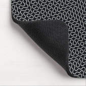 Schwarz-Weiß-Liniendesign Mousepad (Ecke)
